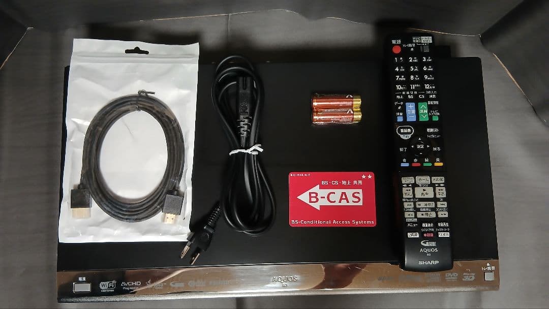 1TB シャープ AQUOS BDレコーダー☆BD-W1600☆リモコン付
