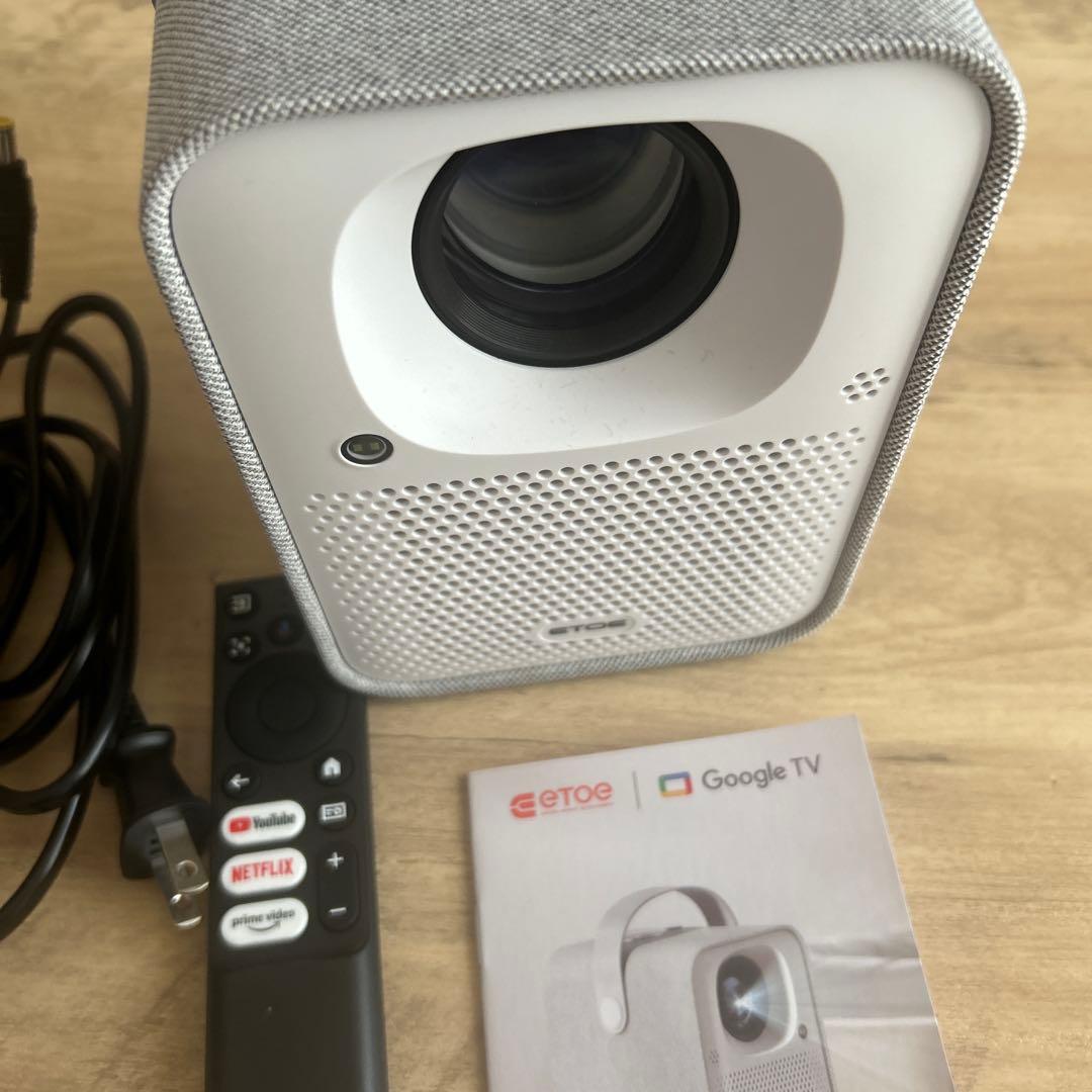 ETOE プロジェクター Google TV搭載 1080p 500ANSI