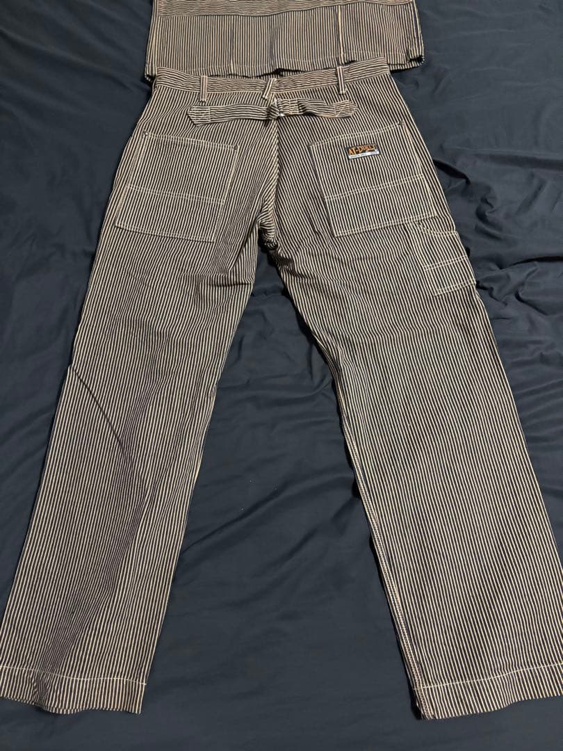 AT-DIRTY アットダーティー ヒッコリー ベスト パンツ XL 新品未使用