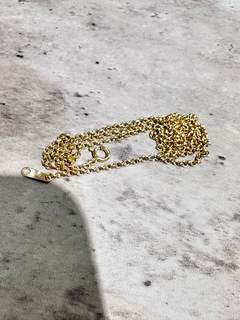 18金　ロールチェーンネックレス 1.34g