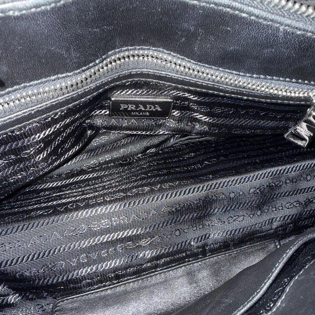 PRADA 2WAYナイロンバッグ 黒 ギャザー