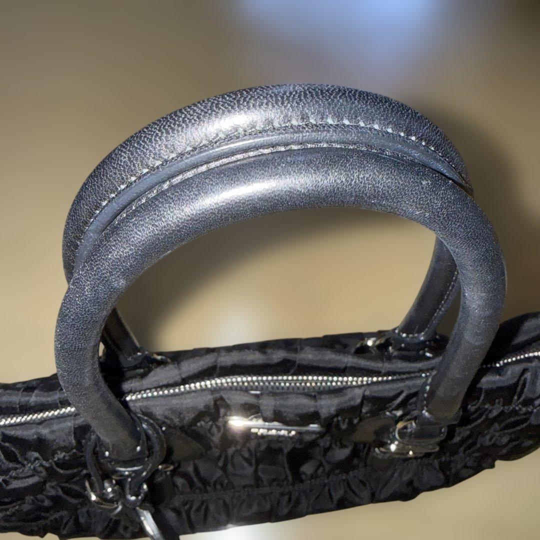 PRADA 2WAYナイロンバッグ 黒 ギャザー