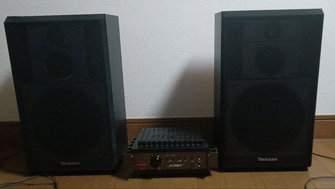 BOSE 2705MX アンプとTechnics 2ウェイスピーカー 黒のセット