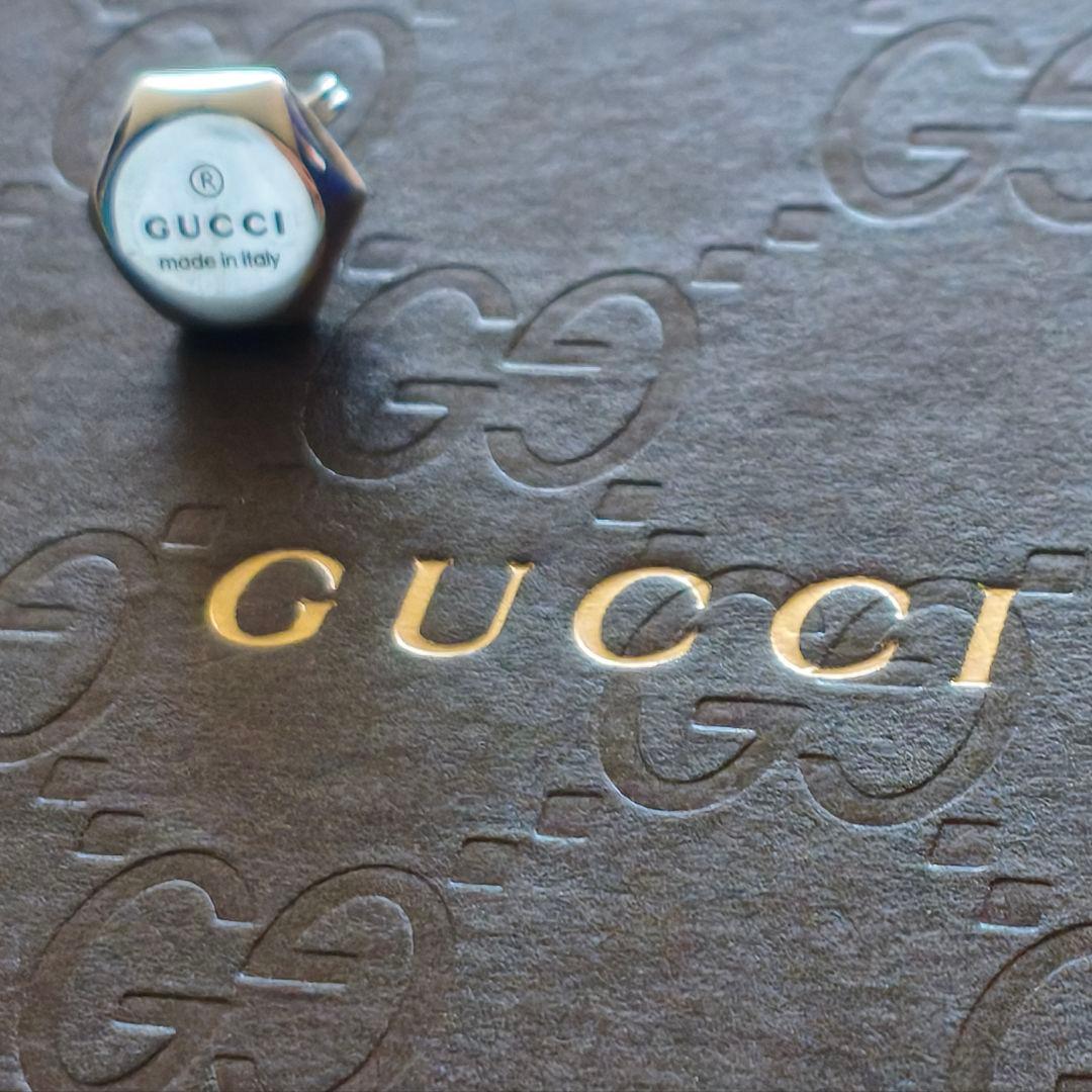 【未使用】GUCCI グッチ ピアス 片耳 ヘキサゴン