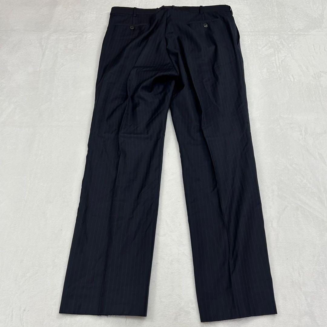 H69 3XL ジョルジオアルマーニ イタリア製 スーツ上下 ネイビー メンズ