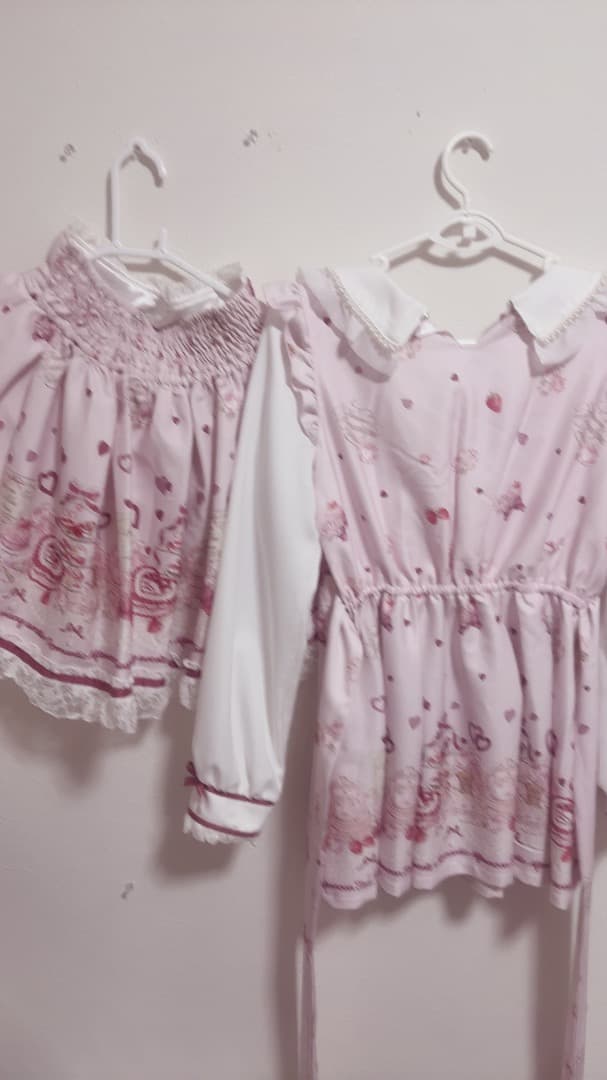 正規品 リズリサ アフタヌーンティー柄 セットアップ 量産型 地雷系