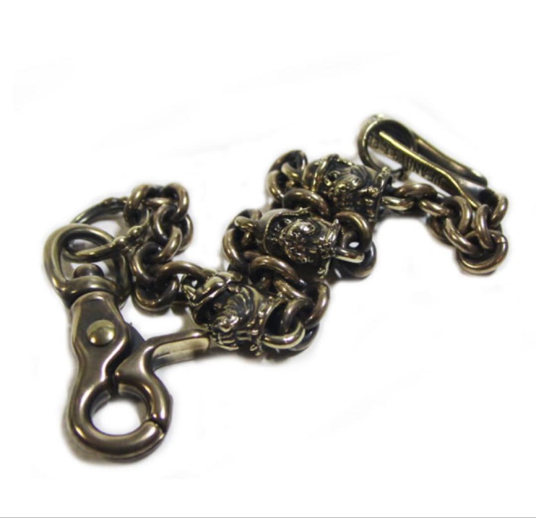 ピーナッツカンパニー　ウォレットチェーン　真鍮