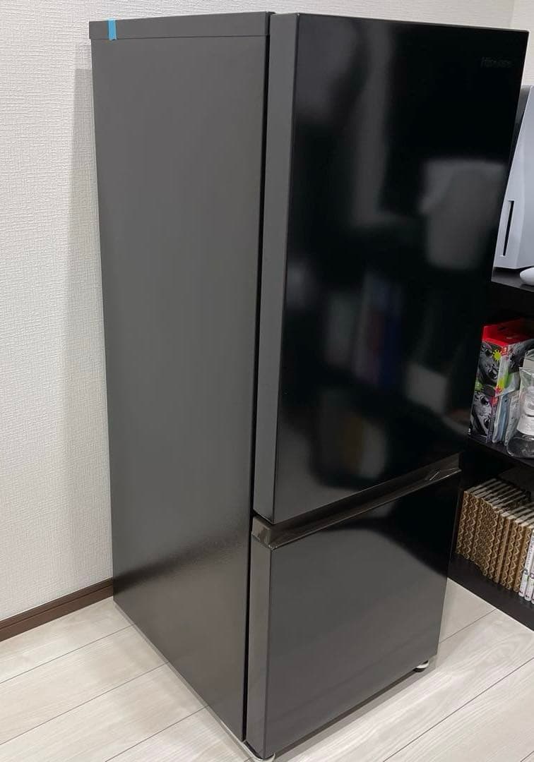 2024年製 Hisense 2ドア冷凍冷蔵庫ブラック HR-D16F/FB