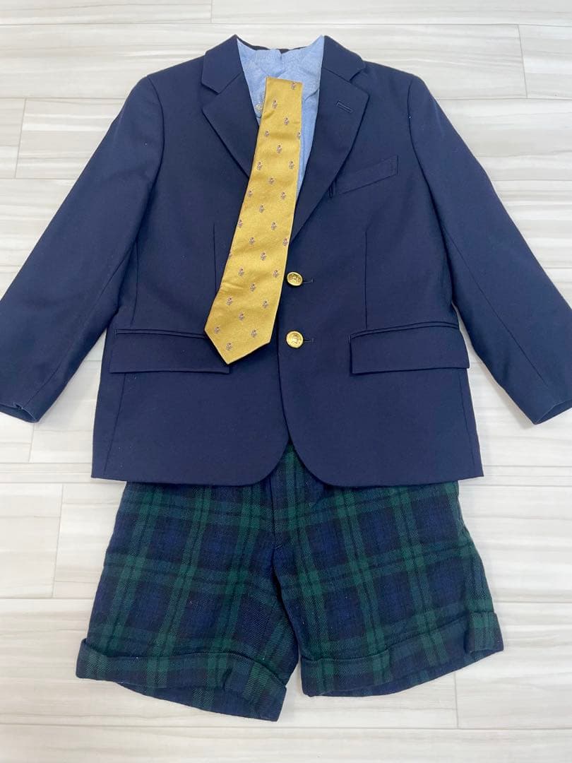 ラルフローレン フォーマル　ジャケット　シャツ　半ズボン ネクタイ　120cm