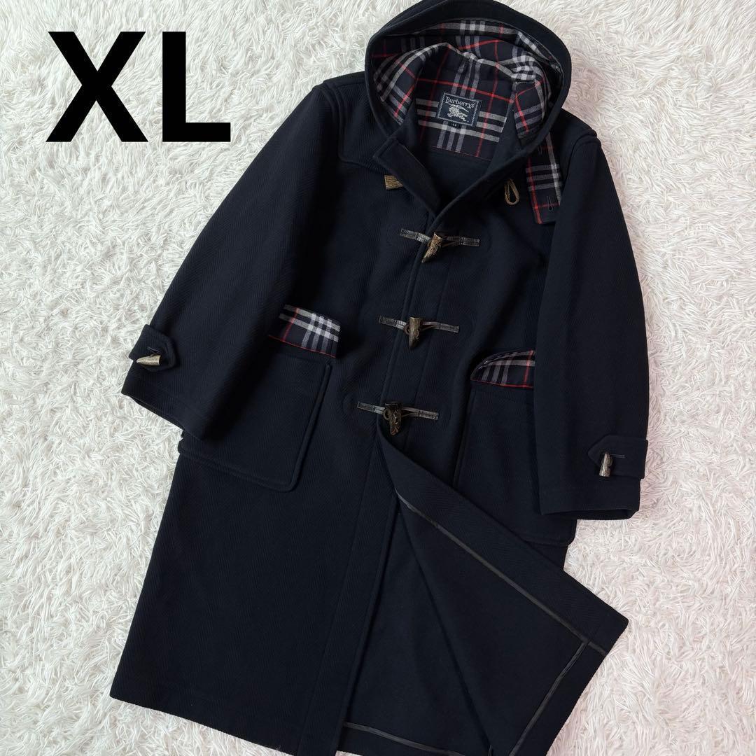 極美品/XL相当✨バーバリー ダッフルコート ヘリンボーン ノバチェック 日本製