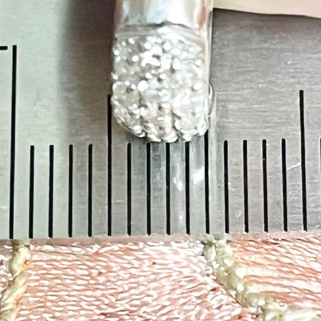 k18WG ダイヤ 0.25 フープピアス 片耳