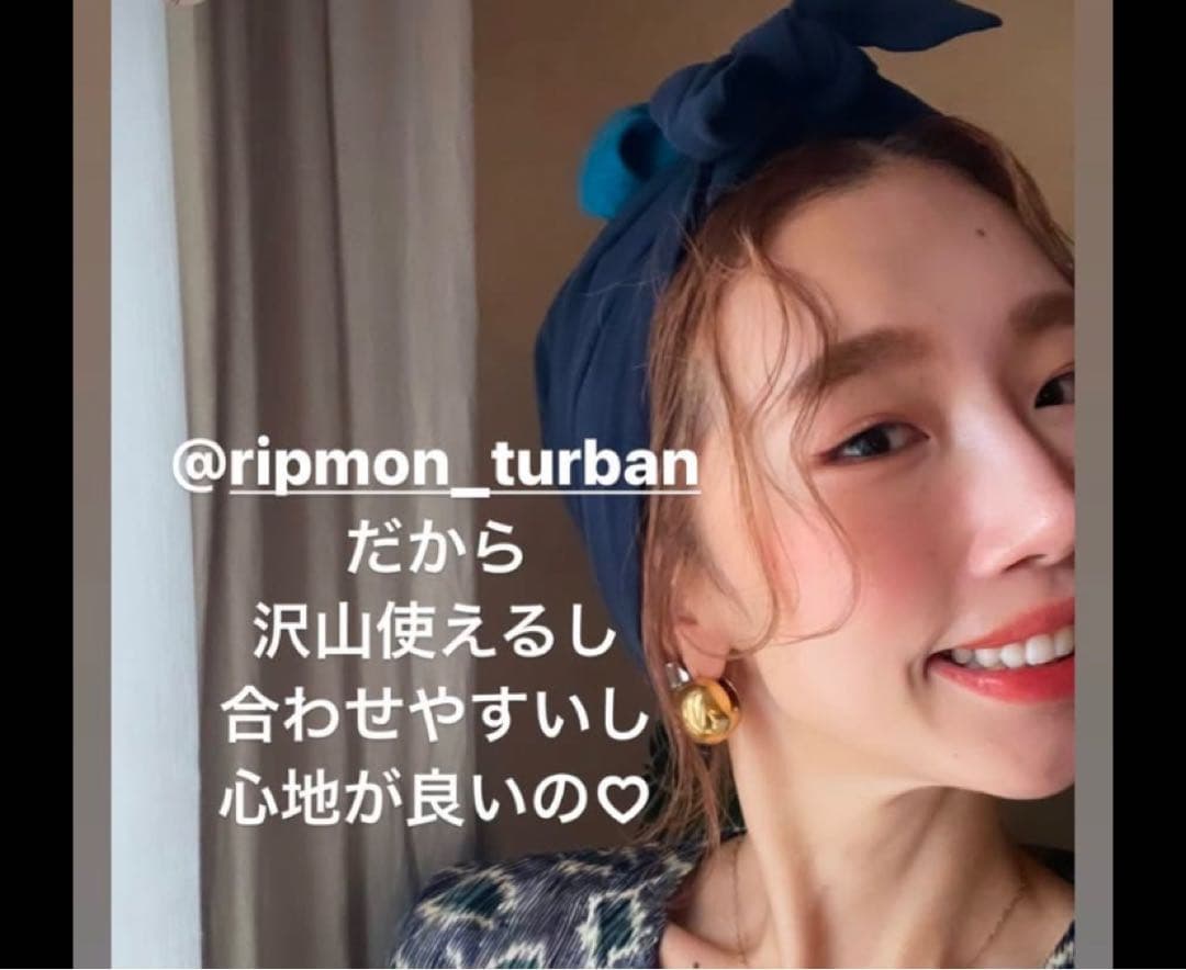 M*g様 《完売品》　リップモンスター　ルームターバン　luna