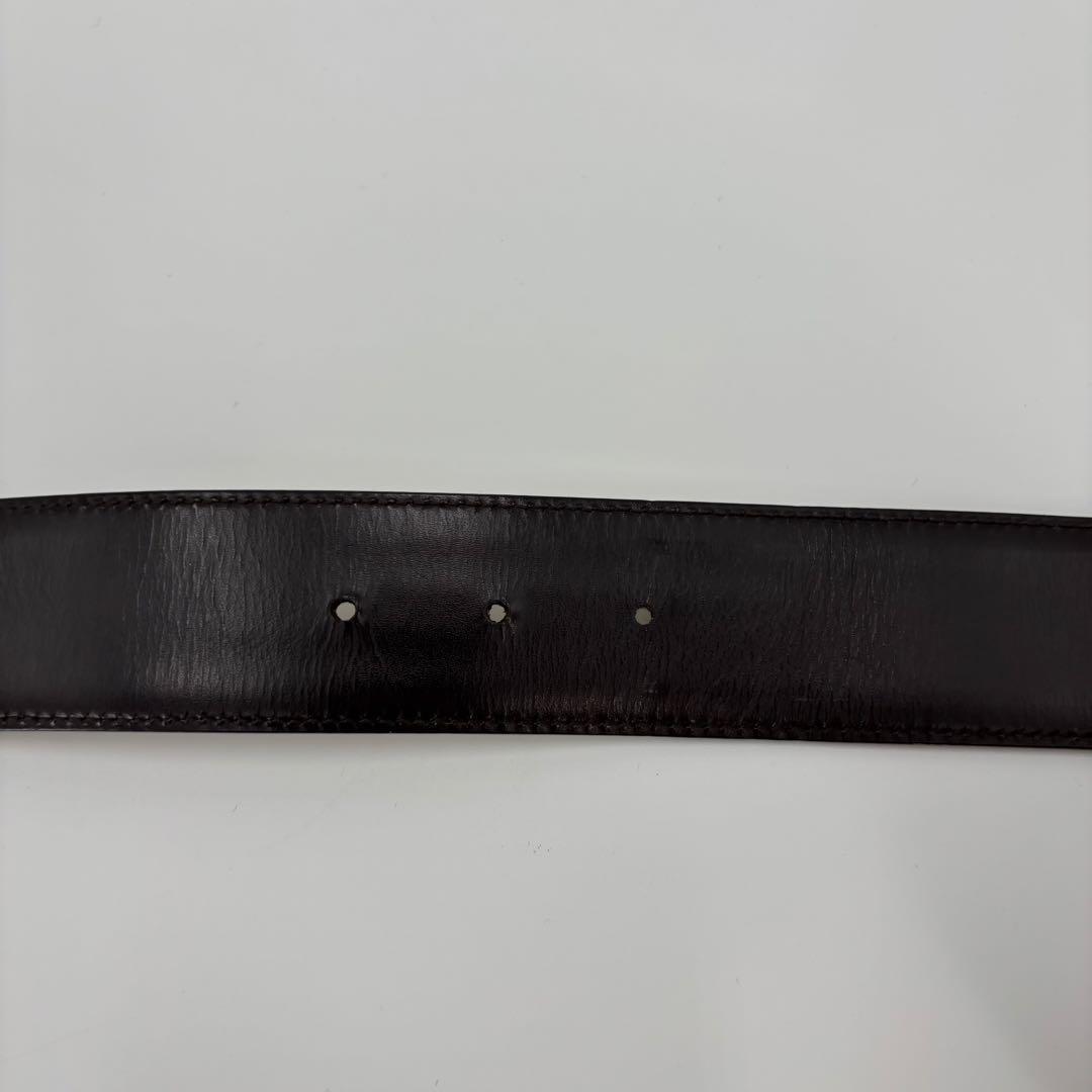 GUCCI ベルト インターロッキング G ブラウン ゴールド