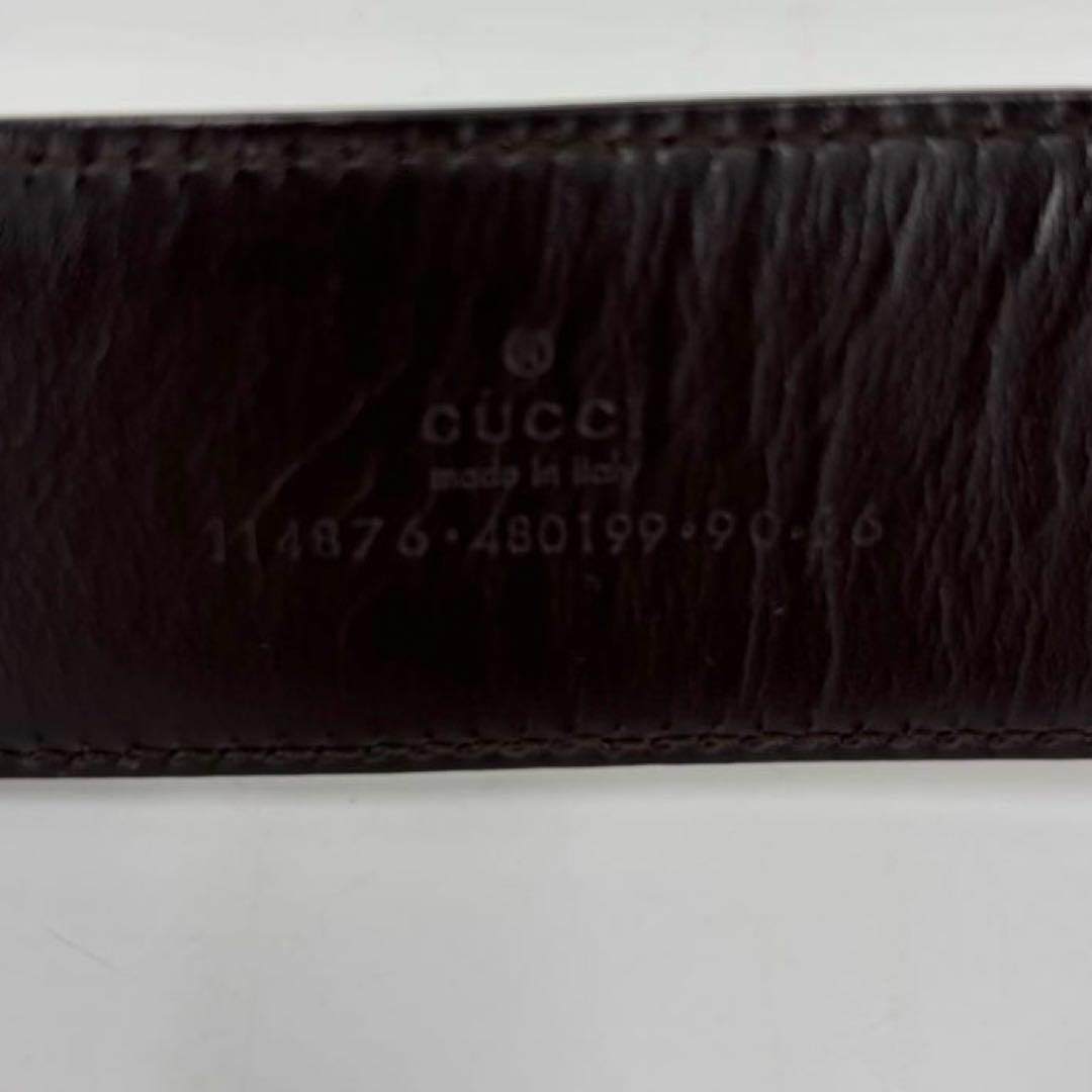 GUCCI ベルト インターロッキング G ブラウン ゴールド