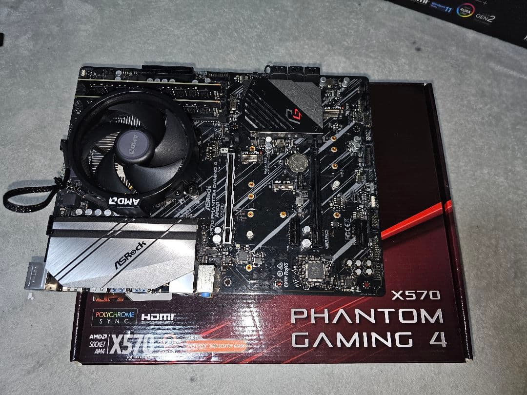 X570 Ryzen 5 3600 DDR4 8gb ×2 計 16GB