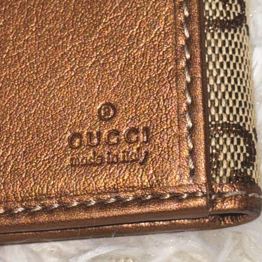 GUCCI グッチ 長財布 Wホック ラブリーハート　GGキャンバス　箱付き