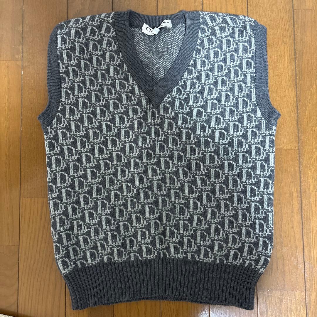 Christian Dior Vネックニットベスト M