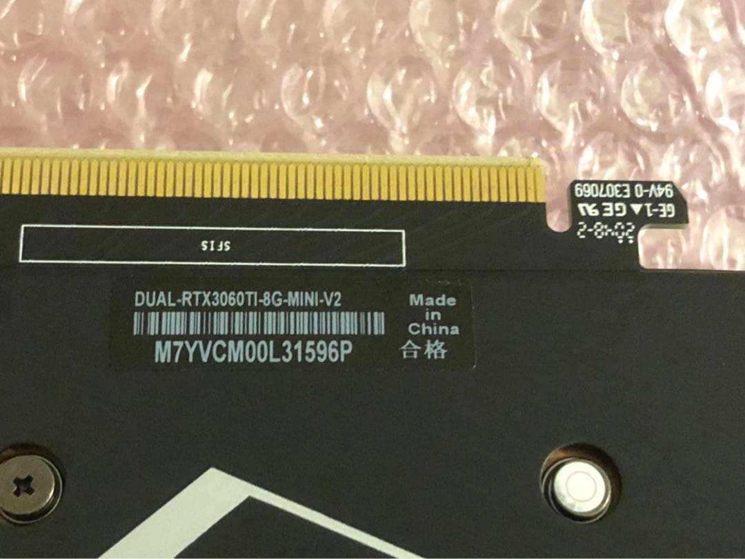 【ジャンク品】ASUS DUAL-RTX3060TI-8G