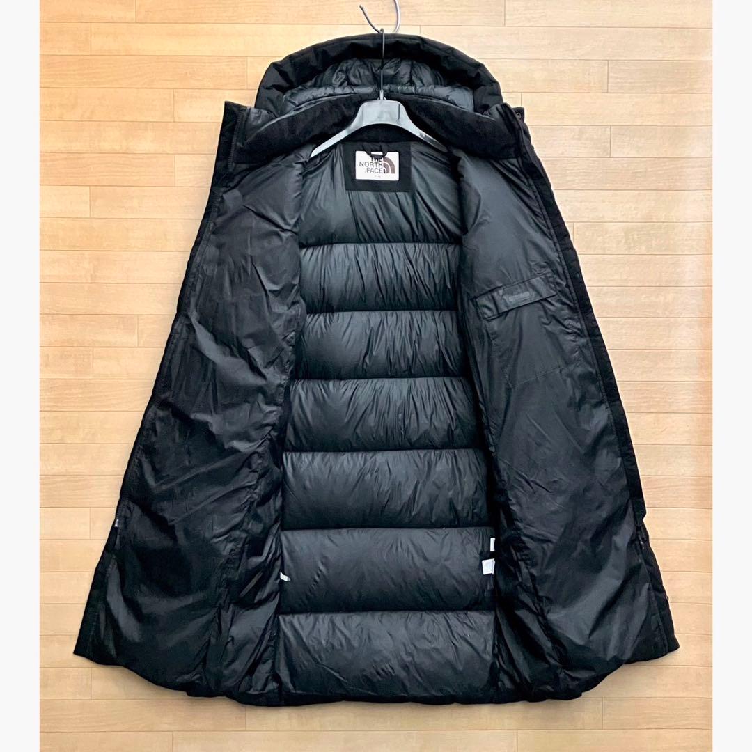 ノースフェイス ダウンコート S ロングダウン 黒ダウンジャケット ベンチコート