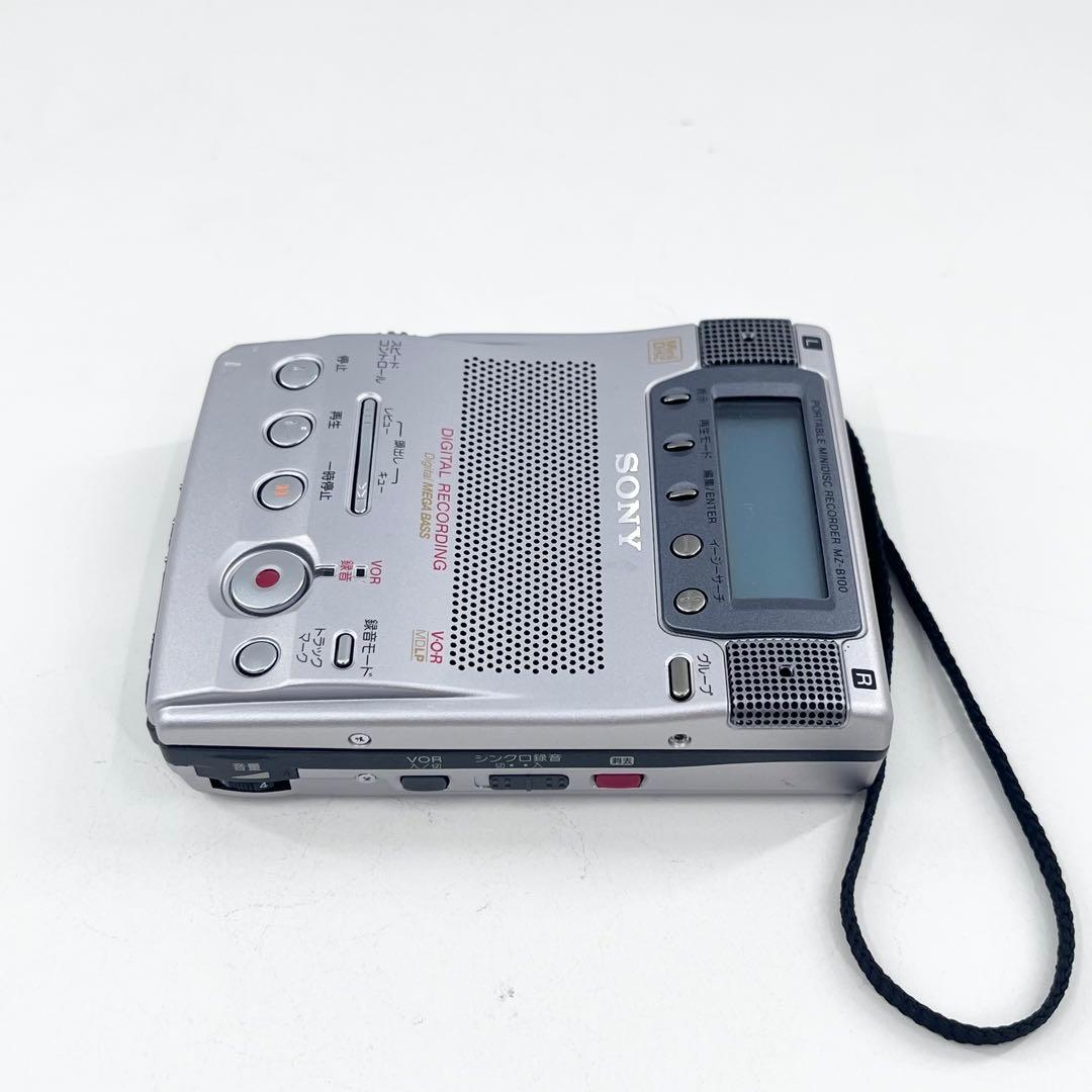 SONY MZ-B100 MDレコーダー MDLP対応 ボイス録音 美品