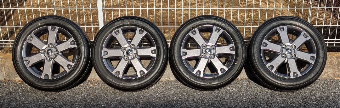 タフトダーククロムベンチャー新車外しタイヤセット