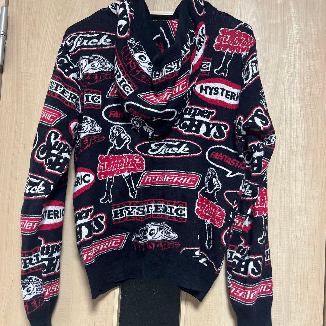 【最終値下】即完売 ヒステリックグラマー ロゴ入　ジップパーカー