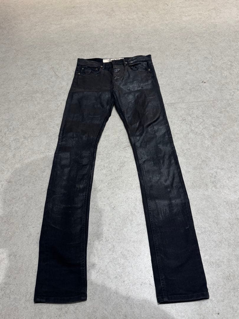 Dior homme似　　ブラックコーティングデニム　Archive