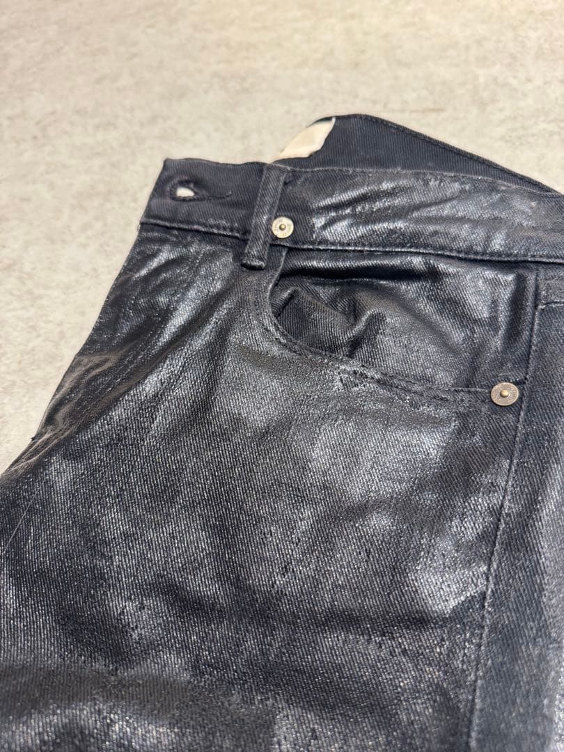 Dior homme似　　ブラックコーティングデニム　Archive