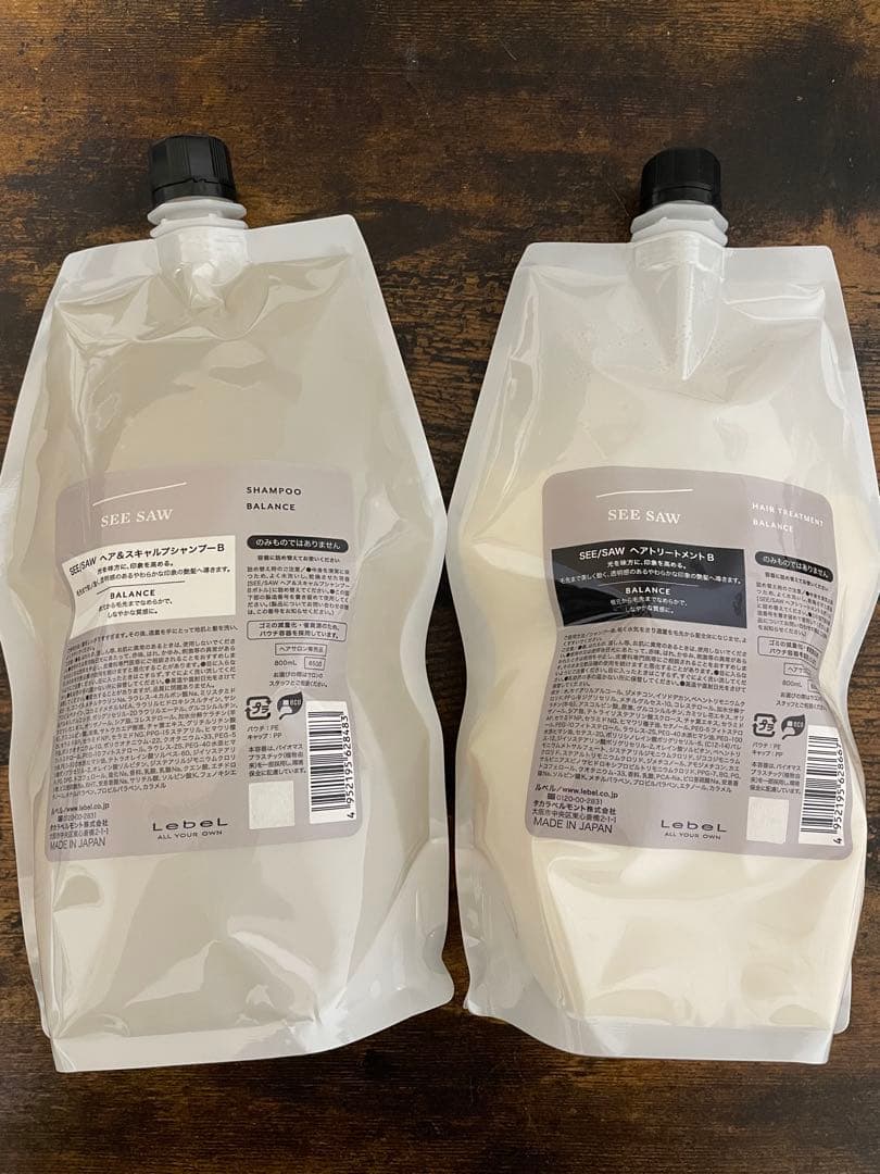 シーソー バランスシャンプー＆トリートメントセットB 800ml seesaw