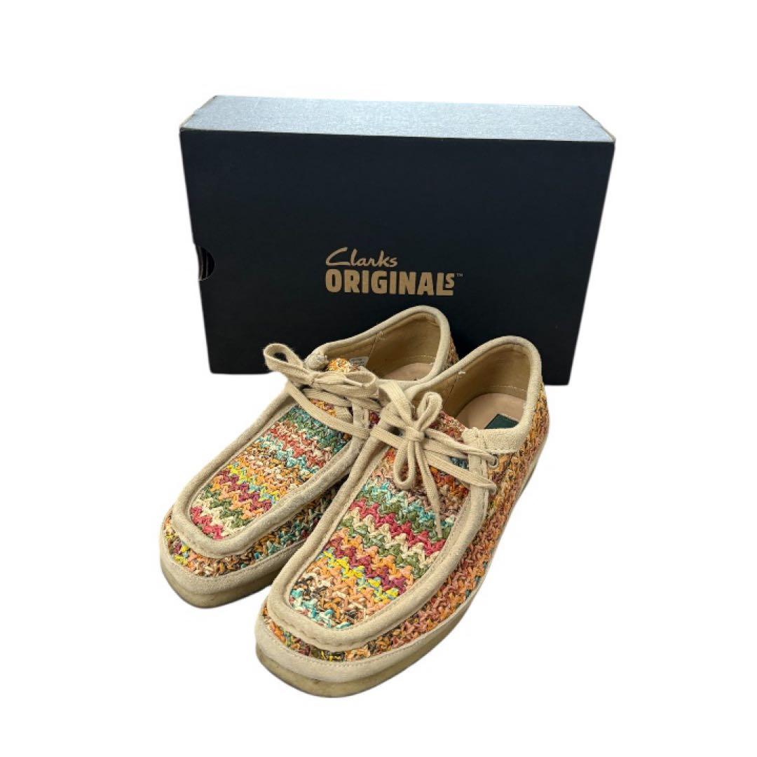 Clarks Wallabee Multi Raffia クラークス　ワラビー