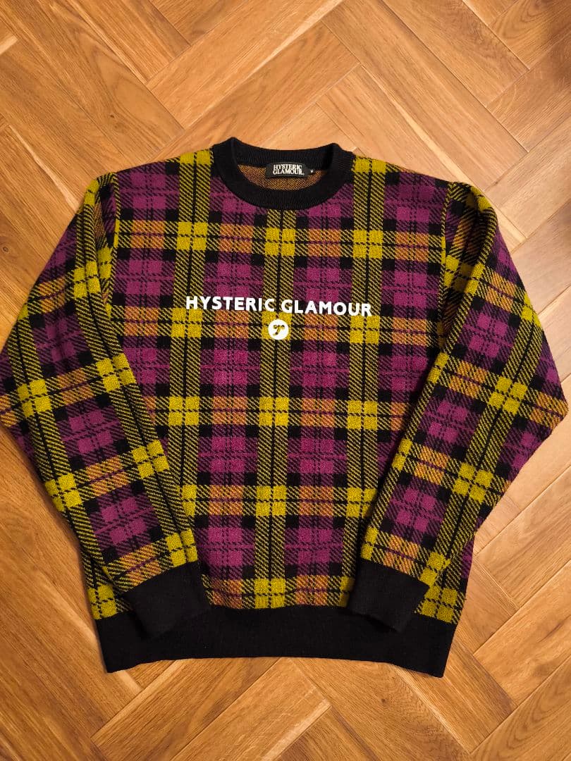 ヒステリックグラマー ニットセーター チェック HYSTERIC GLAMOUR