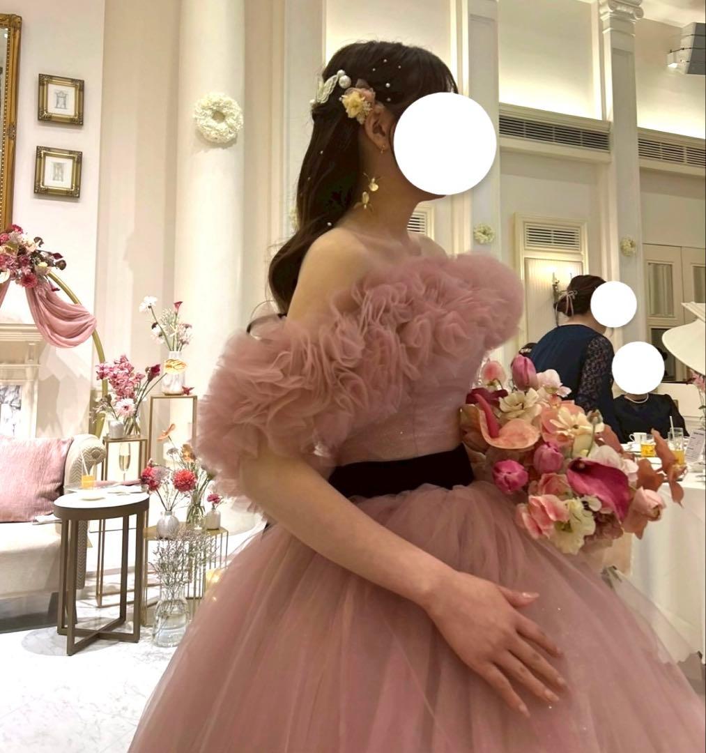 【1回着用】ハツコエンドウkiki stella風※パニエ・ベルト付