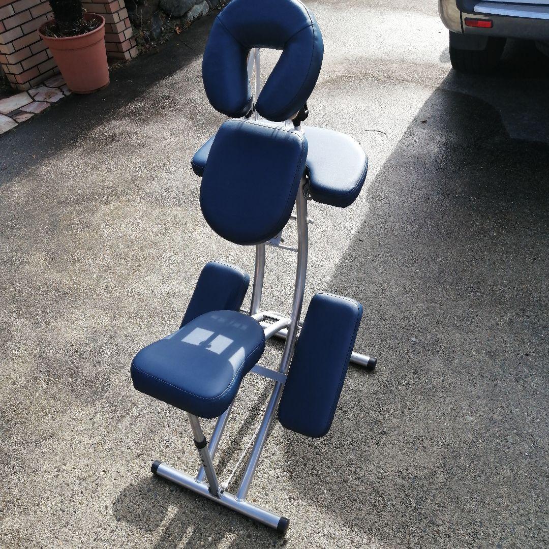 クイックマッサージチェア/折りたたみ式/超軽量/ダークブルー