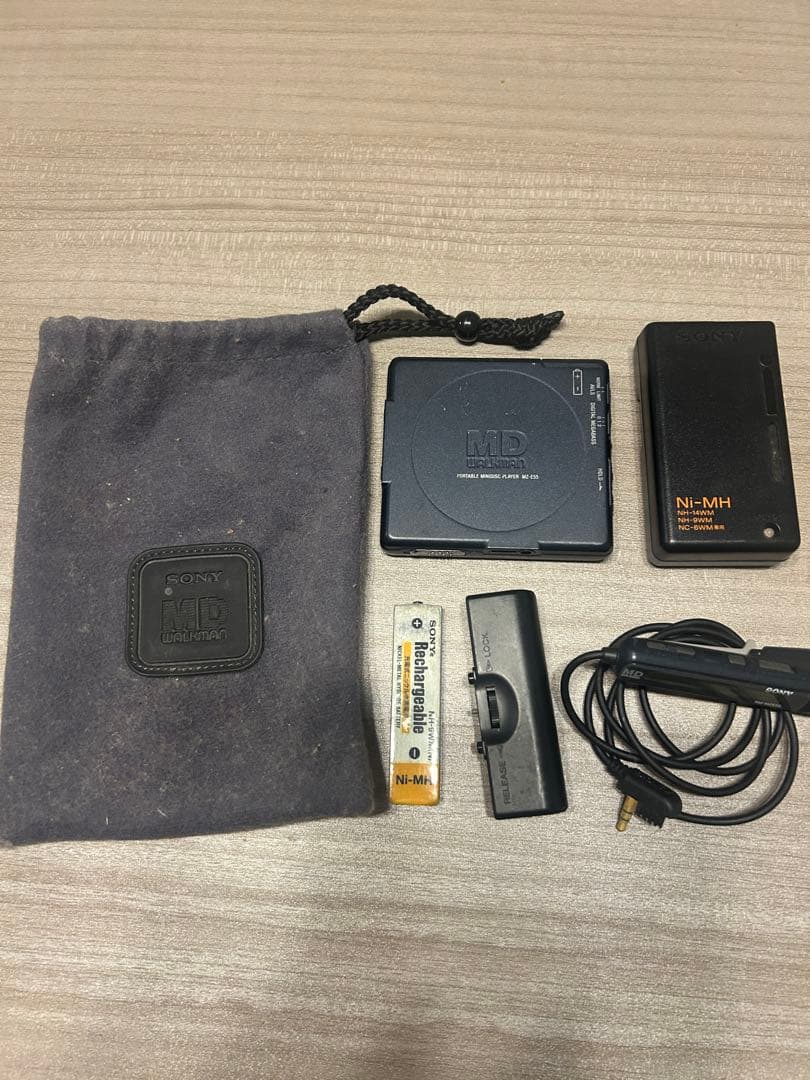 値下げ【ジャンク】SONYWALKMANポータブルMDプレイヤーMZ – E55