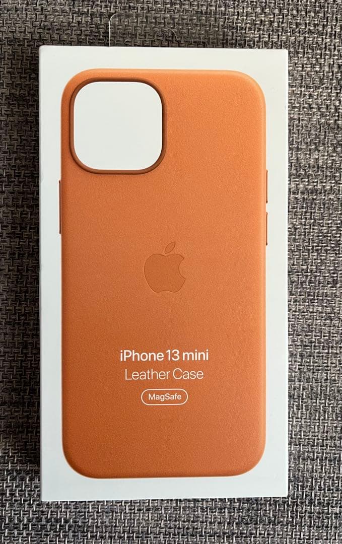 【純正】アップル iPhone13miniレザーケース ゴールデンブラウン