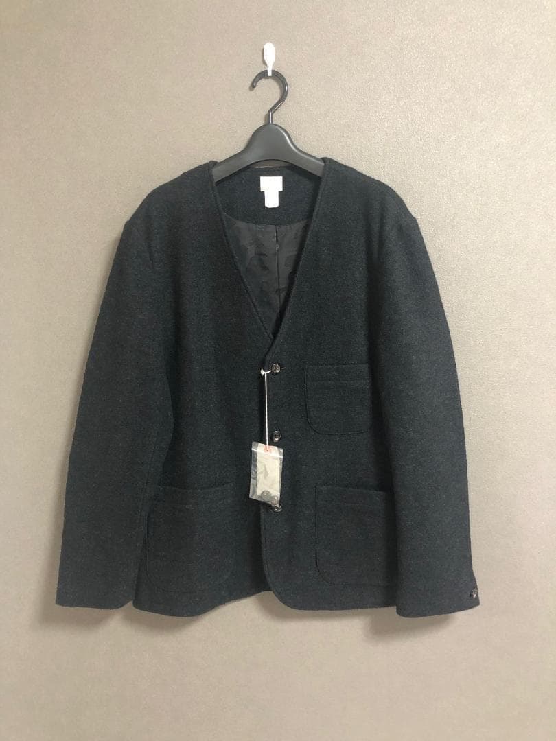 新品 DELUXE GALLERY ブークレー ノーカラー ジャケット