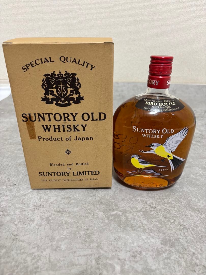 SUNTORY OLD WHISKY バードボトル　キセキレイ　特級　ウイスキー