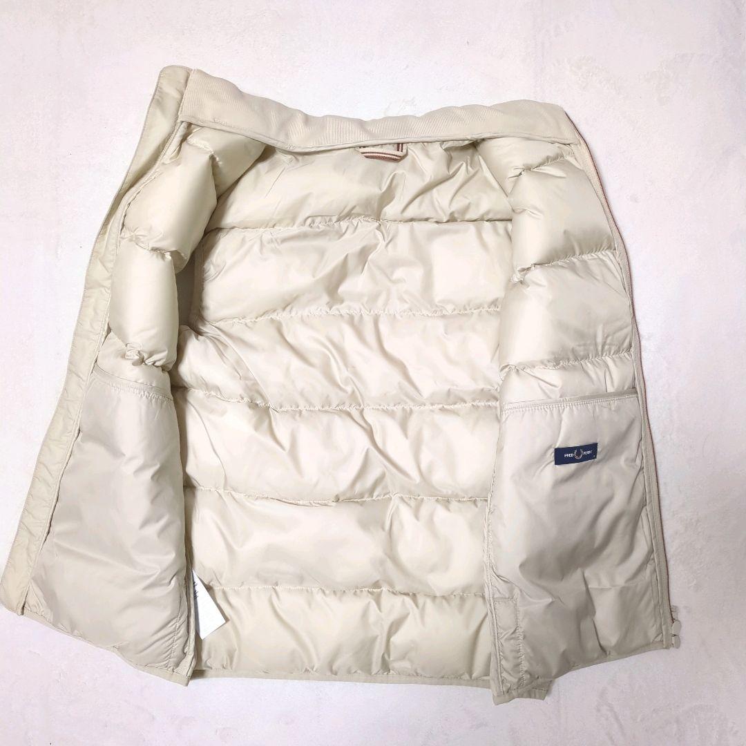 美品 フレッドペリー INSULATED GILET 中綿ベスト M アイボリー