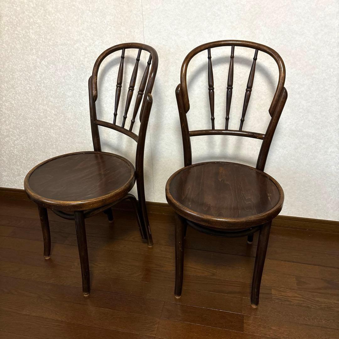 【良品】maruni ヴィンテージ ベントウッドチェア ２脚セット