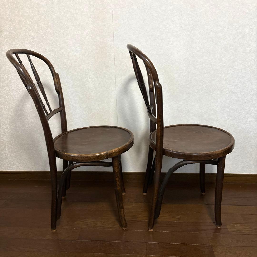 【良品】maruni ヴィンテージ ベントウッドチェア ２脚セット