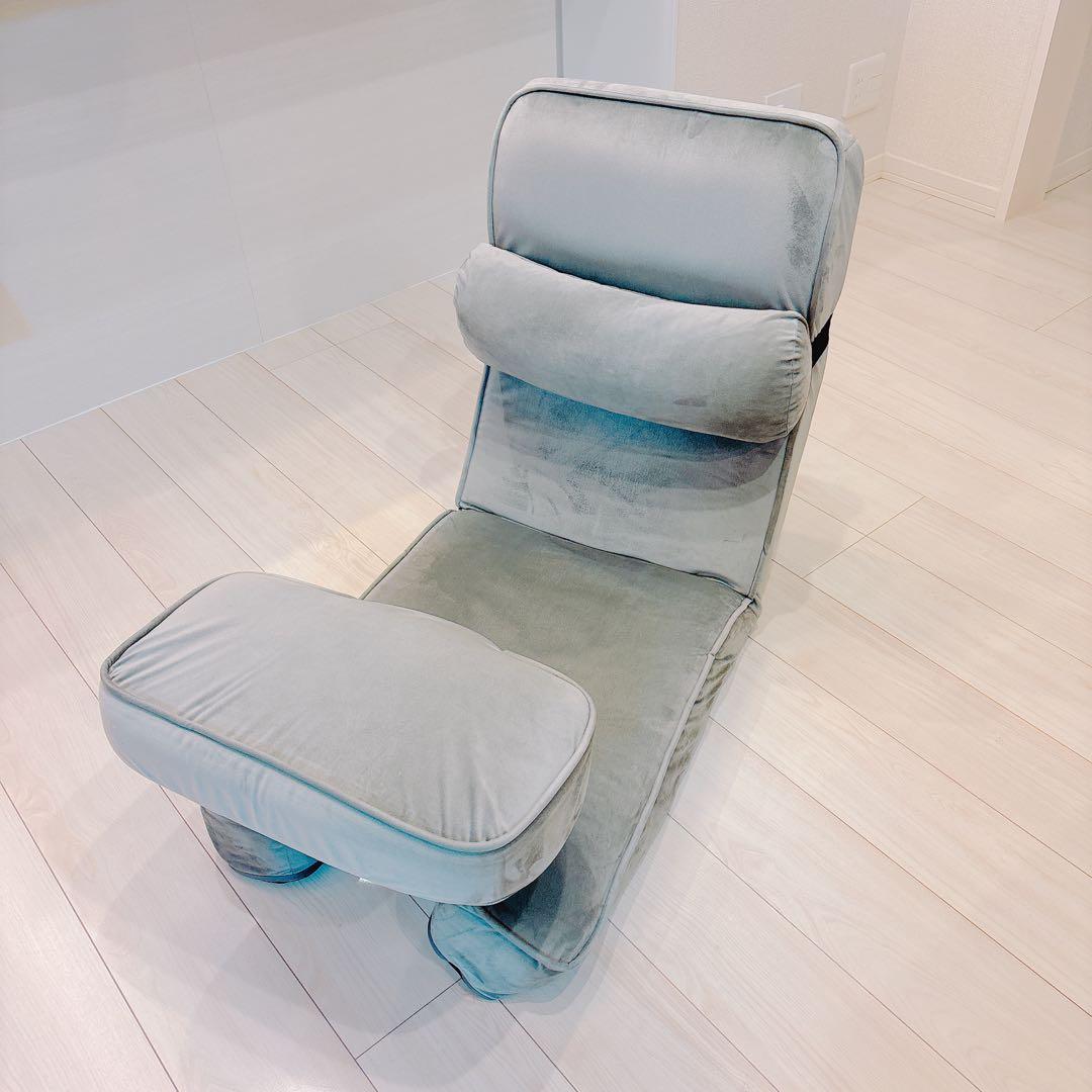 ニトリ ゲーミング座椅子2 ベロア グレー GY