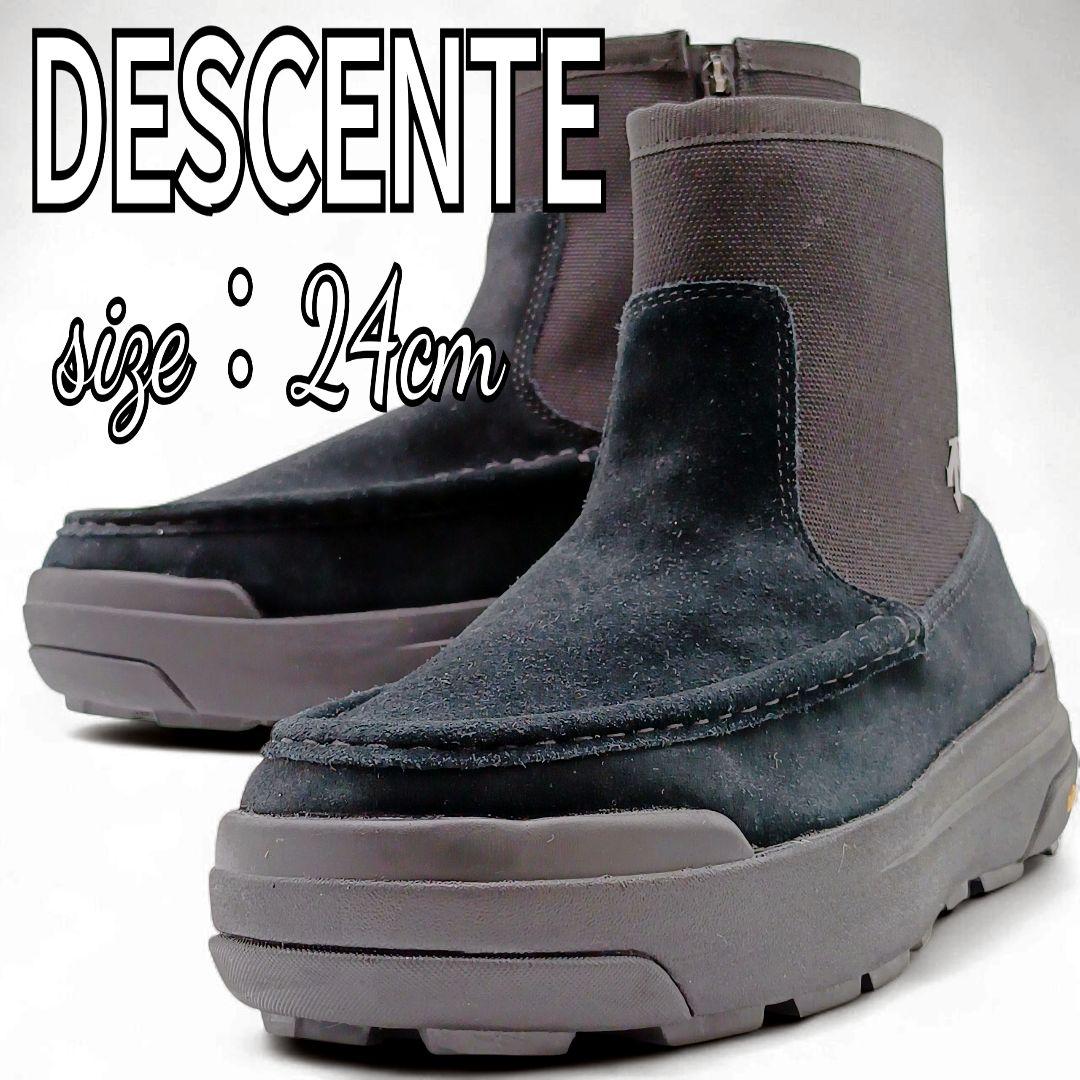 【美品】デサント ディートレース MC HI AGAT 24 スノーブーツ 黒