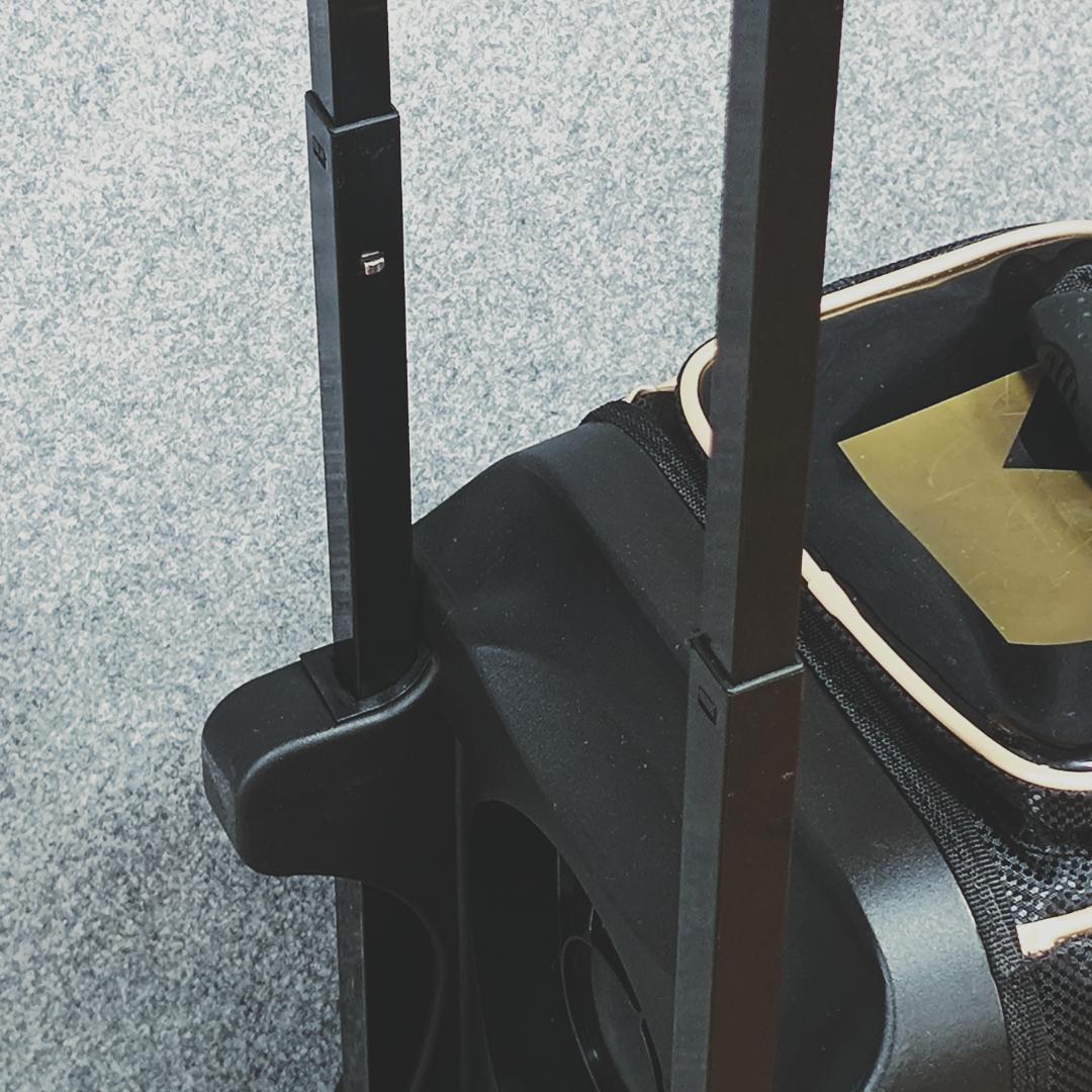 【美品】Brunswick クラウン2ボールローラー 黒×金 2ボール用