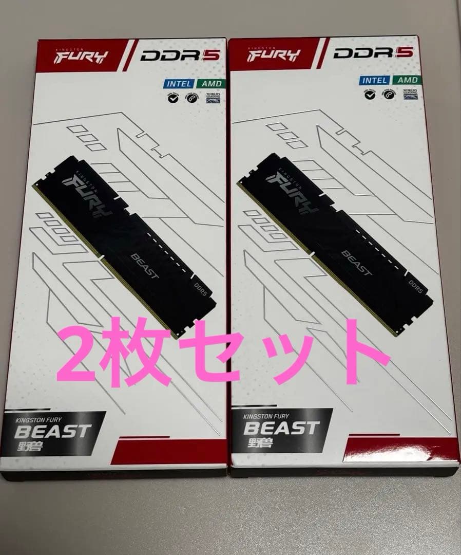 Kingston FURY BEAST DDR5 2枚セット16Gb-6000