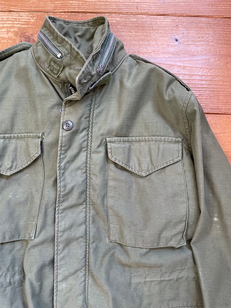 60s US ARMY M65ジャケット　アルミジッパー