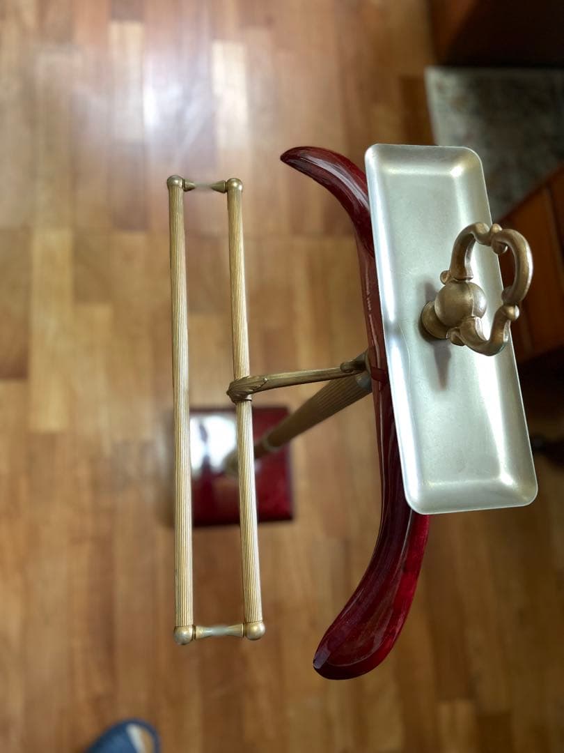 イタリア製 バーガンディ色ハンガースタンド