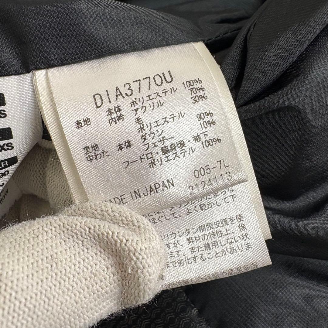 水沢ダウン　DESCENTE デサント オルテライン　マウンテニア　ダウンS 黒