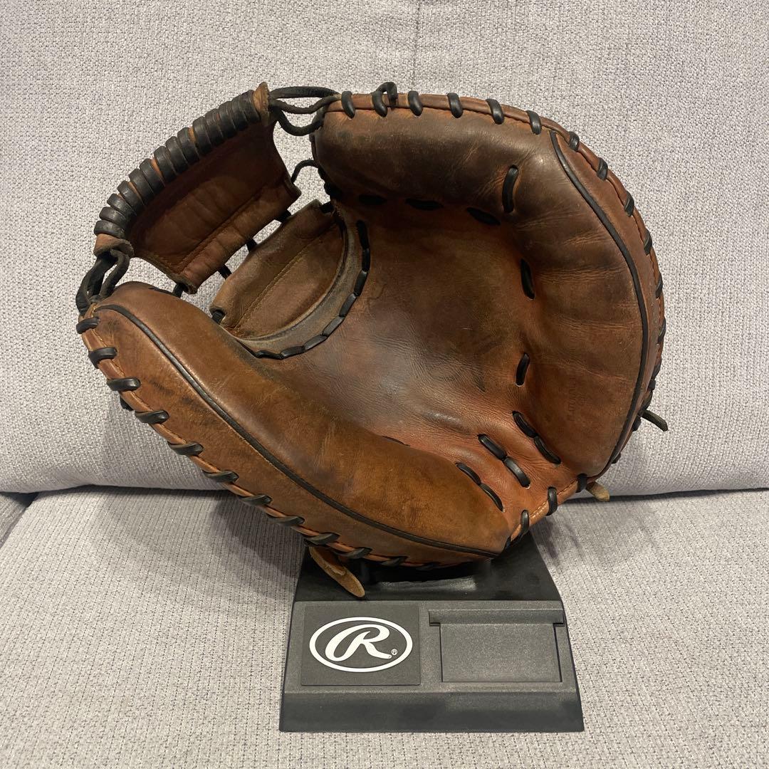 [ハタケヤマ]硬式用キャッチャーミット　茶色