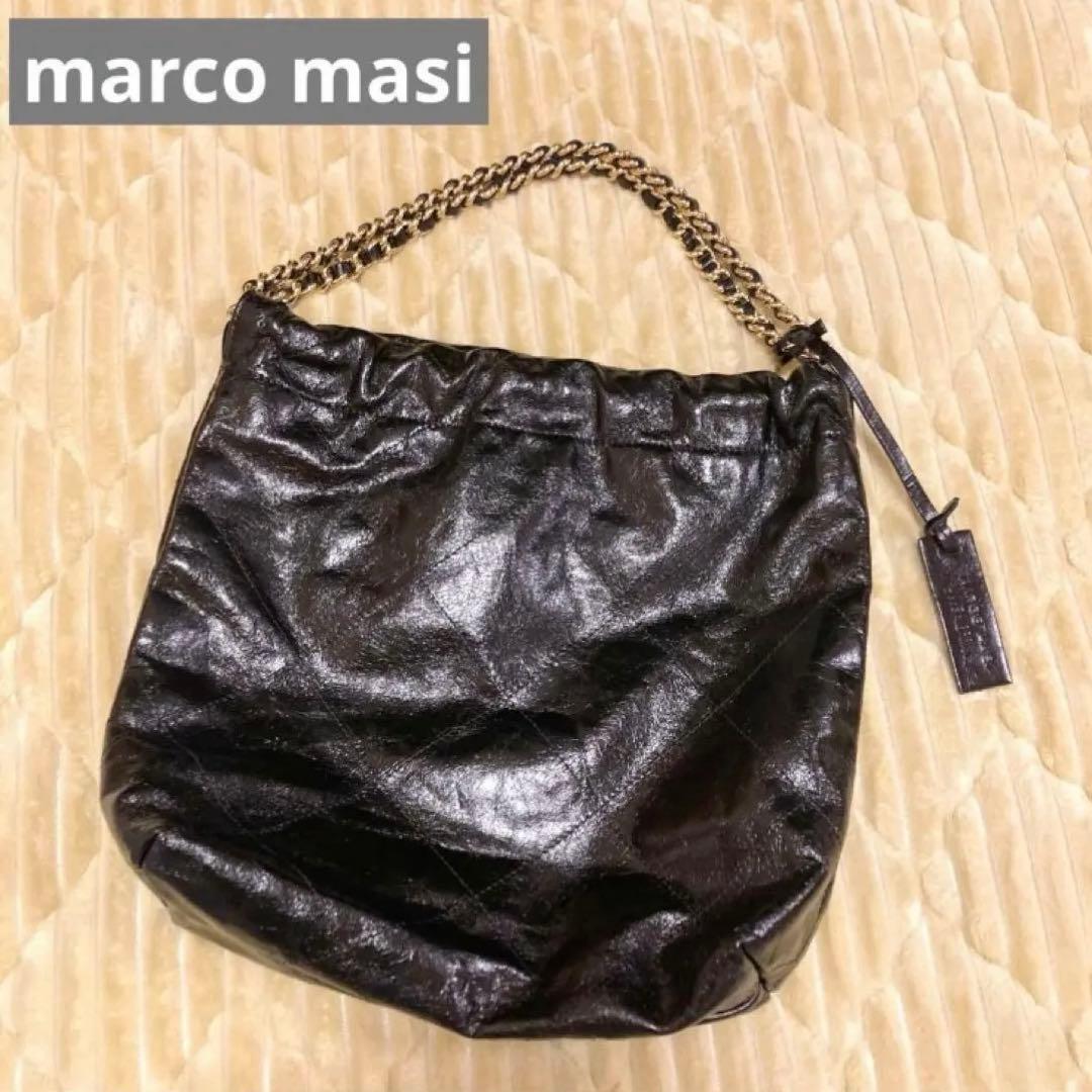 KY marco masi キルティング チェーンバッグ ブラック 本革