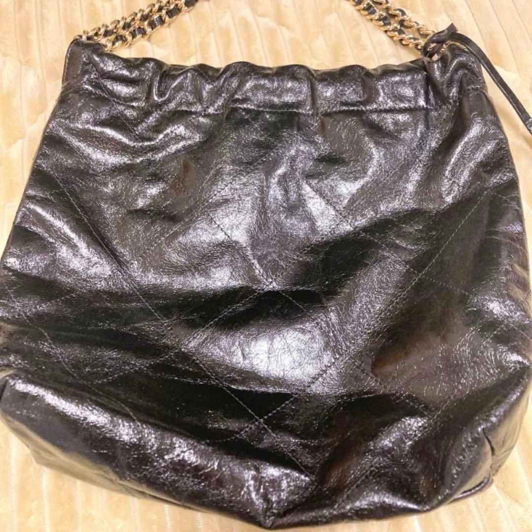 KY marco masi キルティング チェーンバッグ ブラック 本革